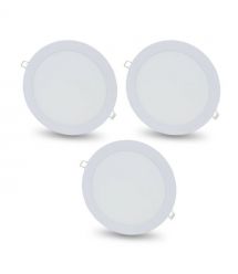 Комплект из 3-х светильников светодиодных LIGHTWELL LW-R-RCD-12 12 W круг встроенный