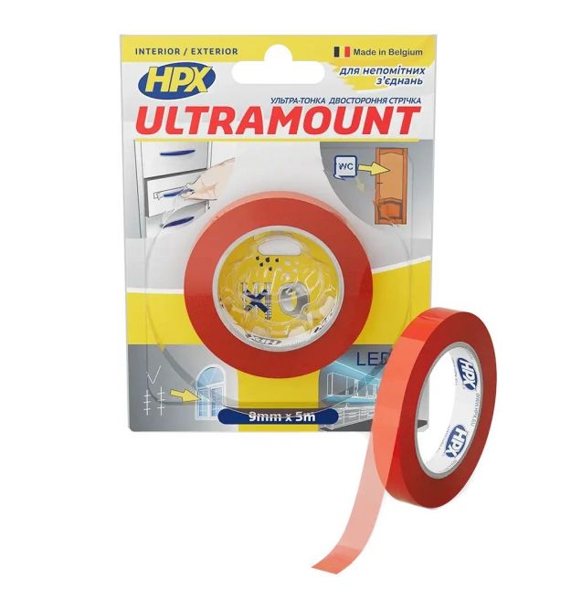 Лента двухсторонняя HPX UM0905 ULTRA MOUNT 9мм х 5м