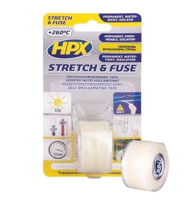 Лента силиконовая вулканизирующая HPX SI2580 Stretch&Fuse 25мм х 1.8м