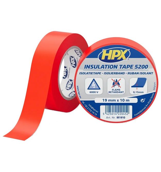 Лента ПВХ изоляционная HPX IR1910 HPX5200 19мм х 10м