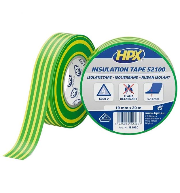 Лента ПВХ изоляционная HPX IE1920 HPX52100 19мм х 20м