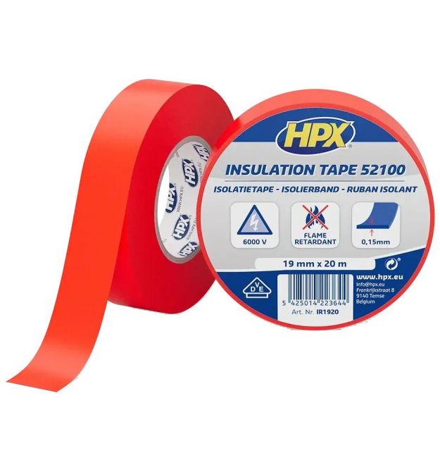 Лента ПВХ изоляционная HPX IR1920 HPX52100 19мм х 20м