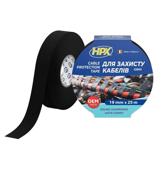 Лента для жгутовки и защиты кабелей HPX TP1910 19мм х 25м