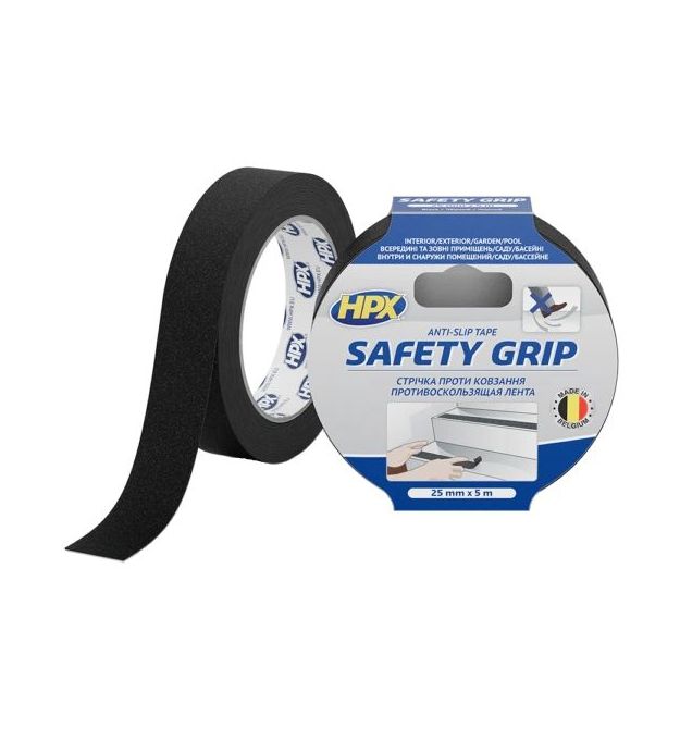 Лента самоклеющаяся против скольжения HPX SB2505 SAFETY GRIP 25мм x 5м