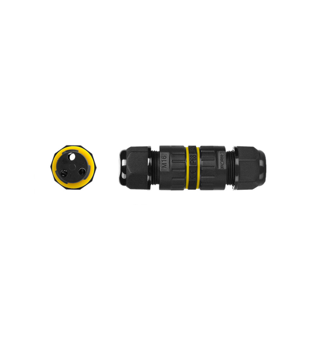 Кабельний з&aposєднувач EW-M16-2P, під кабель 3,5-7 мм, 2P, 17.5A, 450V, Black