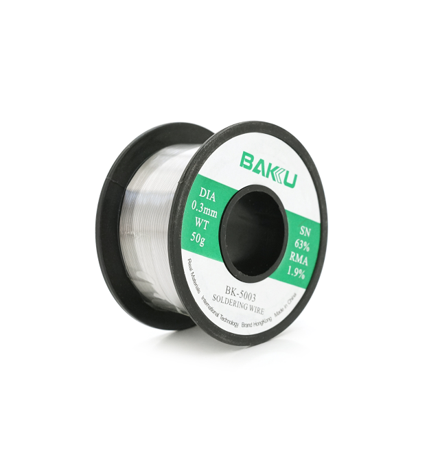 Припій BAKKU BK-5003 0,3mm (Sn 63%, Pb 35.1%, rma1.9%)