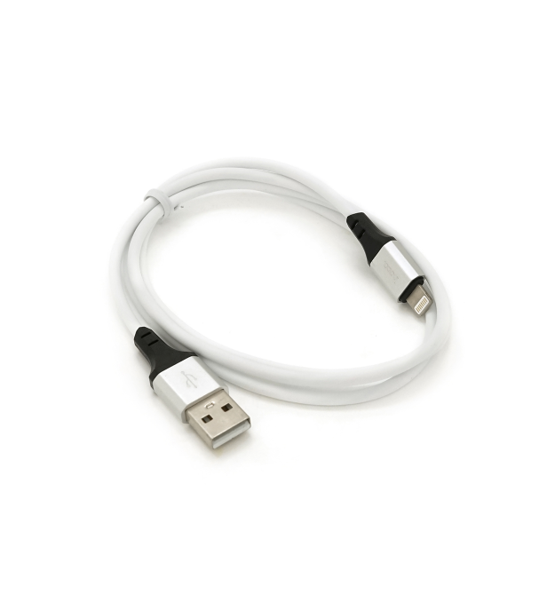 Кабель Hoco X86, Lightning-USB, 2.4A, довжина 1м, White, BOX