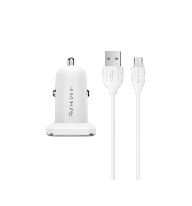 Набір BOROFONE BZ12A АЗУ 1xUSB+ кабель micro, 1м, White, Box