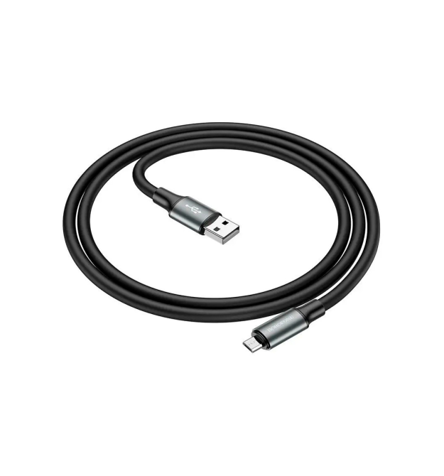 Кабель Borofone BX82, USB-Micro, 2.4A, довжина 1м, Black, BOX