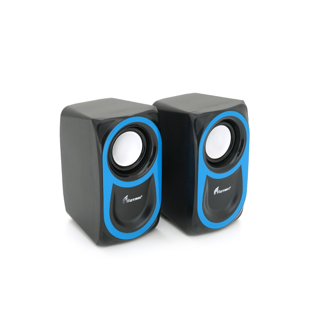 Колонки 2.0 Hotmai HN-88 USB+3.5mm, 2x3W, 20Hz-18KHz, з регулятором гучності, Black, BOX, Q24