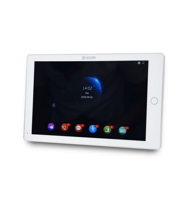 Видеодомофон 10" BCOM BD-1070FHD/DVR-T White с поддержкой Tuya Smart + Видеопанель Tantos Triniti FHD