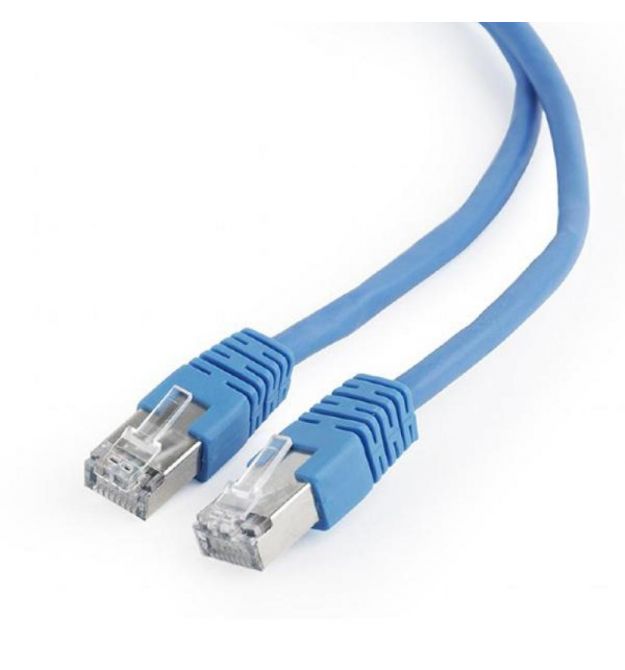 Патч-корд литой RITAR, UTP, RJ45, Cat.6, 5m, синий, Cu (медь)