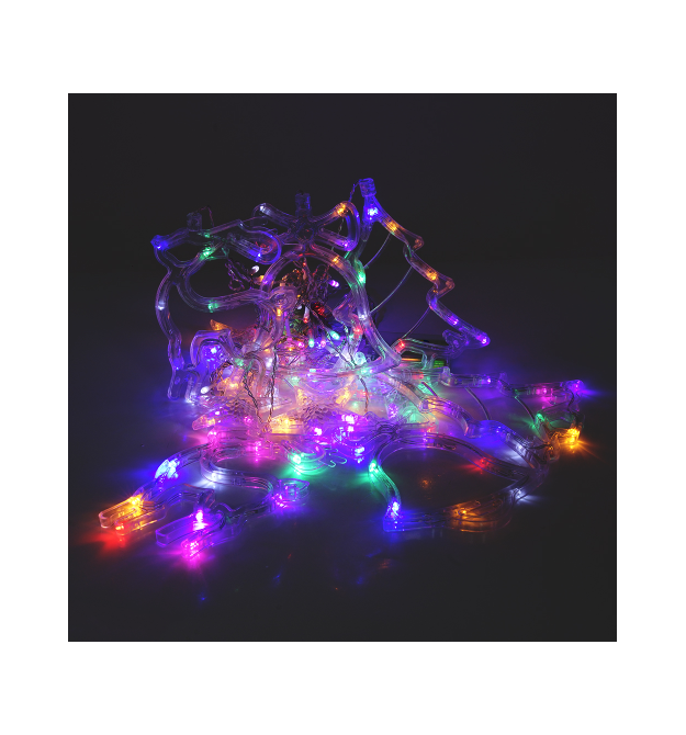 Гірлянди 12 фігур + 30LED, 1 режим, 3 * 1,5, прозора ізоляція, живлення від 3 * АА, Mix Color, Box