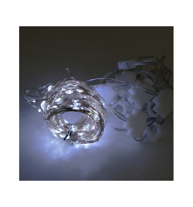 Гірлянда 200LED Штора (White), USB+пульт, мідний провід, 8 режимів, 3*2метри, прозора ізоляція, BOX