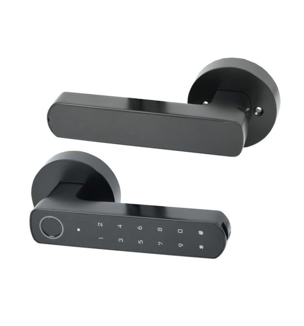 Умный дверной замок Atis Lock BT-100-T Black с доступом по отпечатку пальца и поддержкой Tuya Smart