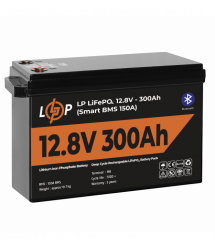 Акумулятор LP LiFePO4 12,8V - 300 Ah (3840Wh) (Smart BMS 200А) з BT пластик