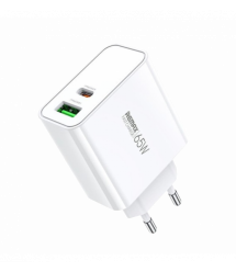 Сетевое зарядное устройство Remax Kiddy 2 порта, USB + Type-C 65W (RP-U125)