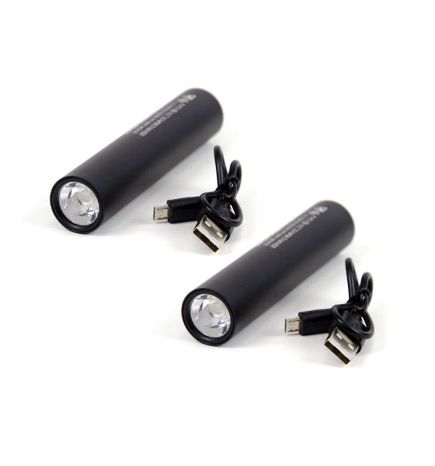 Комплект из двух перезаряжаемых ручных фонариков SUPERFIRE S11-D с мощностью 2 Вт