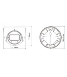 IP-відеокамера 8Mp TVT TD-9585S4-C(D-AZ-PE-AW3) White f-2.8-12mm, ІЧ+LED-підсвічування, з мікрофоном