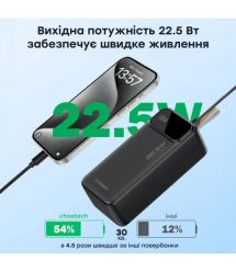 Повербанк 40000mAh Choetech B731 Black 22.5W QC3.0 PD3.0