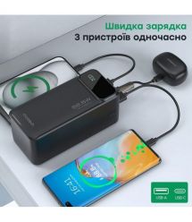 Повербанк 50000mAh Choetech B732 Black 22.5W QC3.0 PD3.0