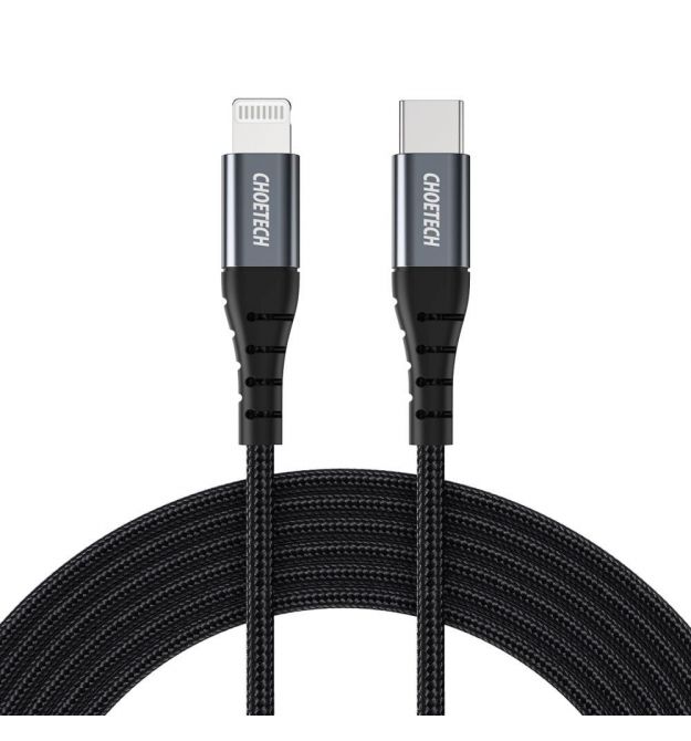 Кабель Choetech IP0041 Black Type-C to Lightning MFI 2m