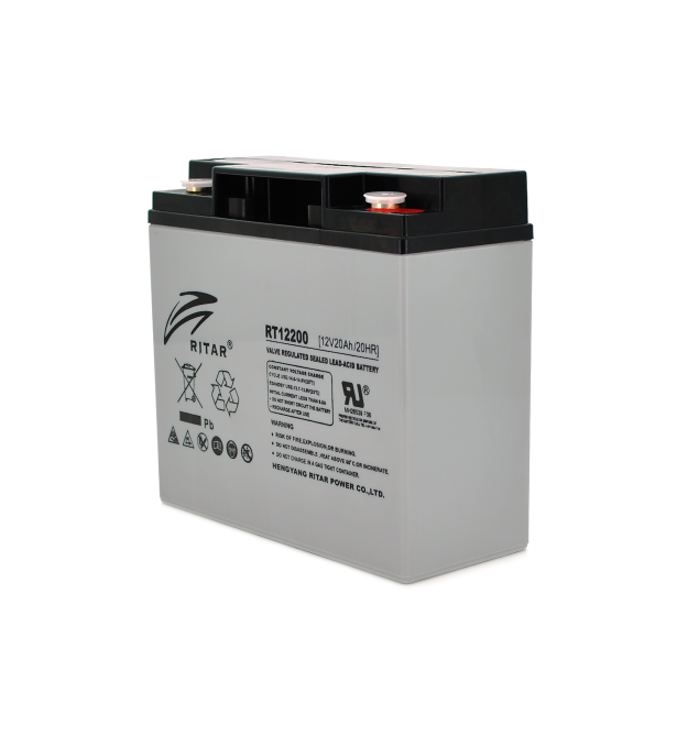 Акумуляторна батарея AGM RITAR RT12200, Gray Case, 12V 20.0Ah ( 181 х 77 х 167 ) Q4