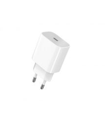 Зарядний пристрій мережевий 2E 25Вт USB-C PD, білий