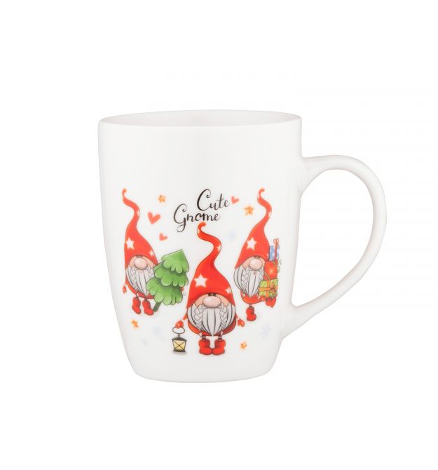Чашка Ardesto Christmas Gnomes, 350мл, фарфор