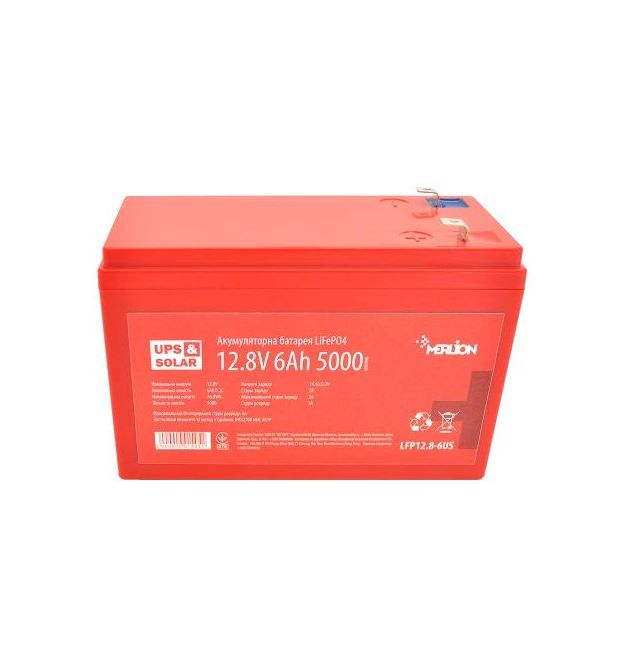 Аккумуляторная батарея Merlion LFP12.8-6US 12.8V 6AH