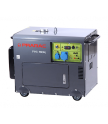 Генератор дизельный PARMAC PMD5000s, 5KW, 50HZ, 19.6A, 96dB, AVR, STARTER, 230V, объем 14,5л, расход 1,28л - ч, 910*518*682mm, 1