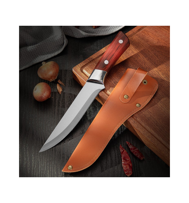 Ніж W для обробки м&aposяса 200мм, дерев&aposяна ручка, OEM