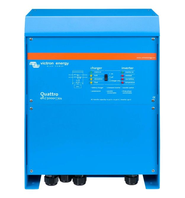 Инвертор VictronEnergy Quattro 48/5000/70-100/100 однофазный