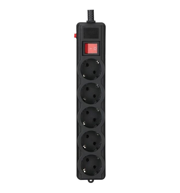 Сетевой фильтр Gembird SPG5-G-15B-PRO 4.5 м кабель 5 розеток