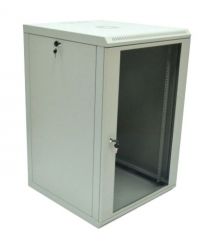 Шкаф 19"18U 600x600x907 акриловое стекло серое