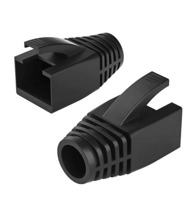 Ковпачок для RJ45, для кабелю 6.5-8мм, чорний