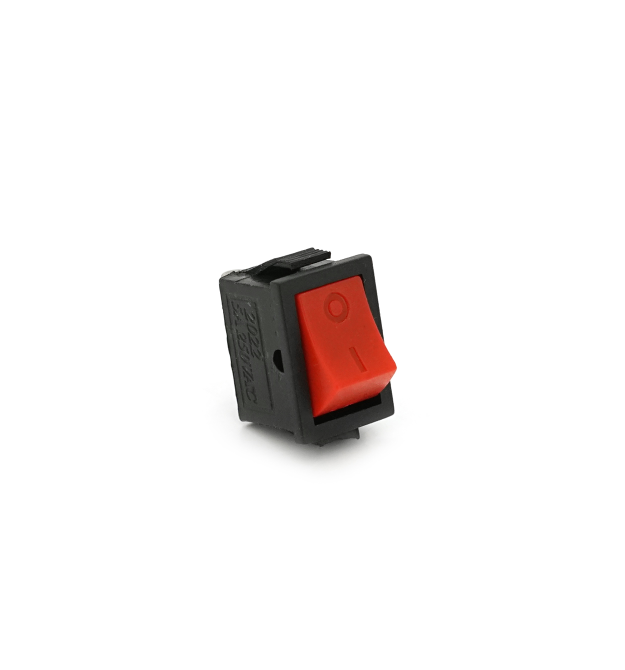 Перемикач ON-OFF KCD1-101, 250VAC - 5A, 2 контакти, Red, Q200