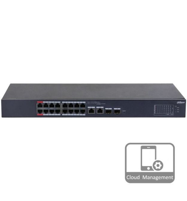 Коммутатор 16 портов управляемый Dahua DH-CS4218-16ET-190 PoE