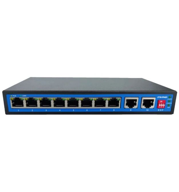Коммутатор 10 портов неуправляемый Ewind EW-S1910CG-DP PoE