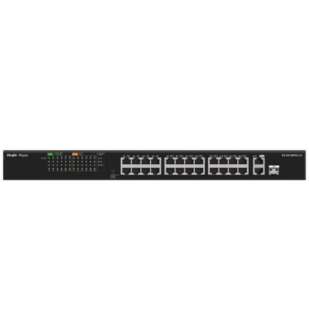 Коммутатор 26 портов неуправляемый Ruijie Reyee RG-ES126FGS-LP PoE