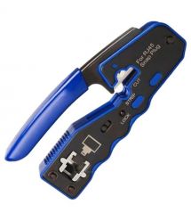 Инструмент для обжима проходных 8P-RJ45, с зачисткой кабеля и резаком