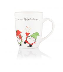 Чашка Ardesto Christmas Gnomes, 350мл, порцеляна