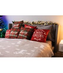 Плед Ardesto Christmas Fleece 130x160см, 100% полиэстер, олени