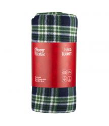 Плед Ardesto Christmas Fleece 130x160см, 100% полиэстер, клетка, зеленый