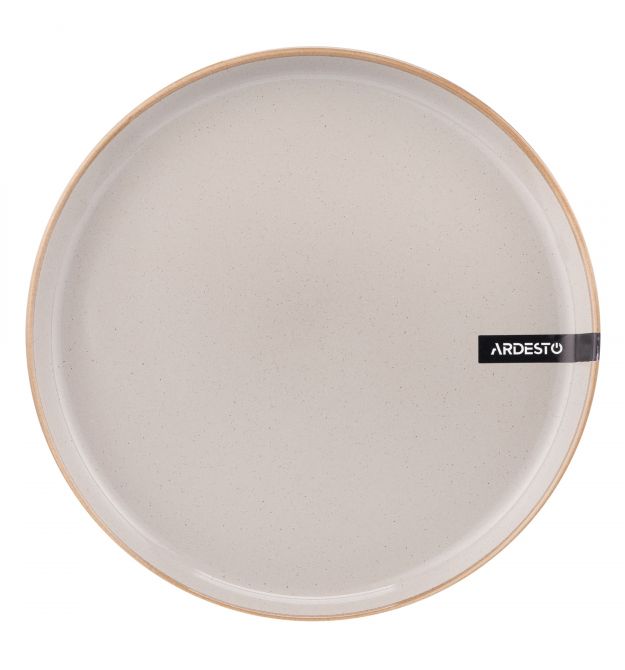 Тарелка обеденная Ardesto Apulia, 26.6см, керамика, серый