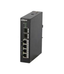 Коммутатор 4 порта управляемый Dahua DH-PFS4206-4P-120 POE