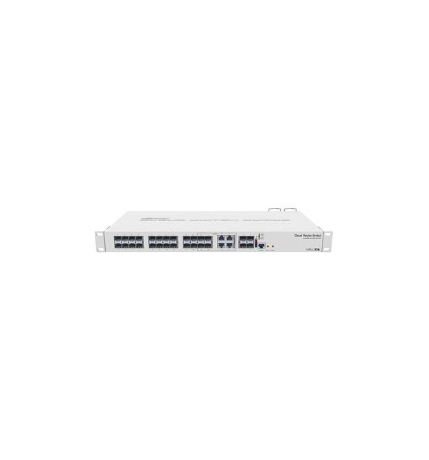 Коммутатор 24 порта управляемый MikroTik CRS328-4C-20S-4S+RM SFP Layer 3