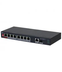 Коммутатор 8 портов неуправляемый Dahua DH-PFS3110-8ET1GT1GF-96 PoE