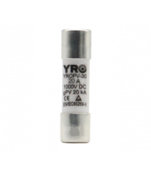Плавкий запобіжник YROPV-30, 20A, 1000Vdc, 10&amptimes38mm, постійна напруга, 20 штук в упаковці, ціна за 1 штуку