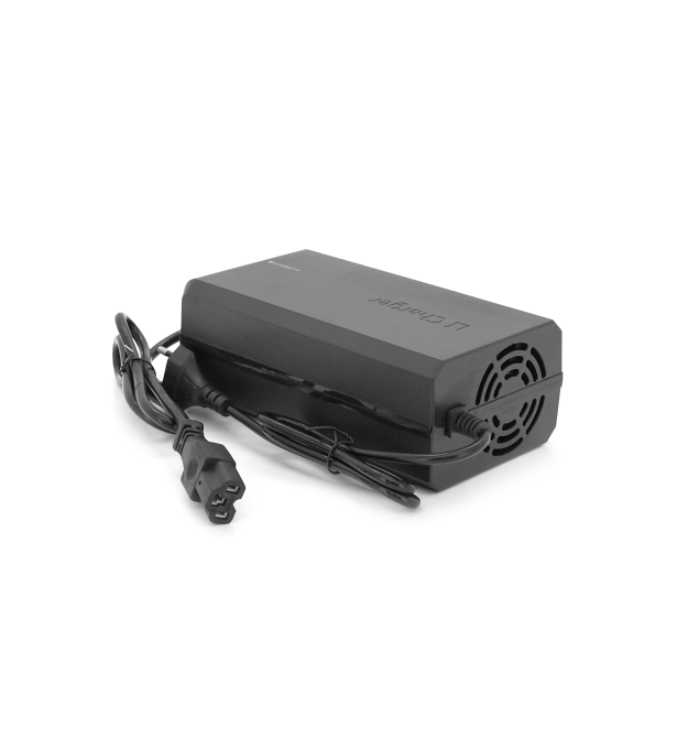 Зарядний пристрій для літієвих акумуляторів 72V5A (Max.:84V - 5A), штекер 3pin, з індикацією, BOX